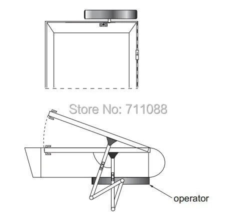 Дверной автомат Dooren (новое поступление) с функцией push &amp go открывалка для