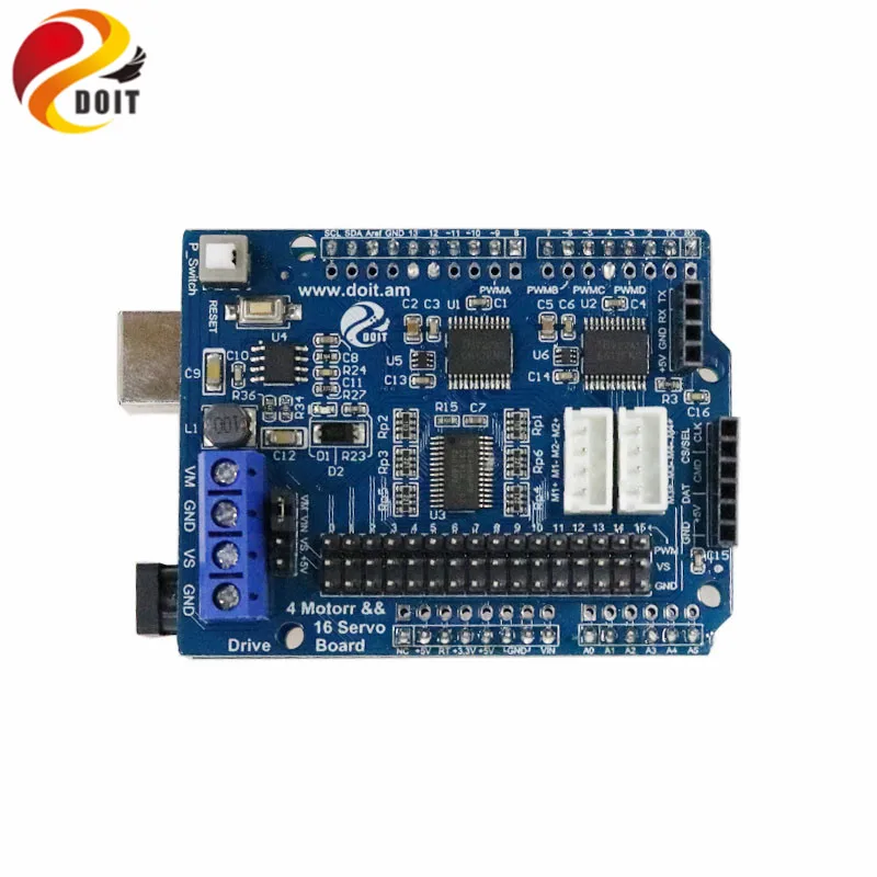 Bluetooth, Wi-Fi, ручка робот контроллер рычага автомобиля Комплект для Arduino с UNO R3, плата водителя двигателя, WiFi модуль, модуль Bluetooth