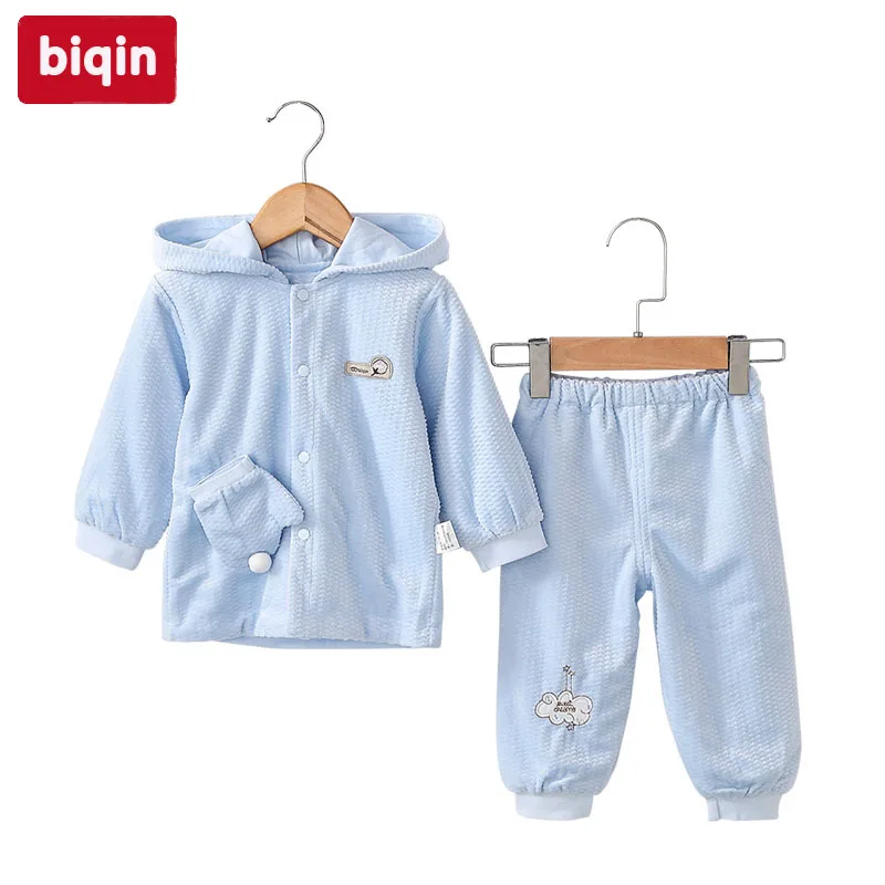 Biqin3M 12M одежда для маленьких детей костюм мальчиков и девочек на весну осень