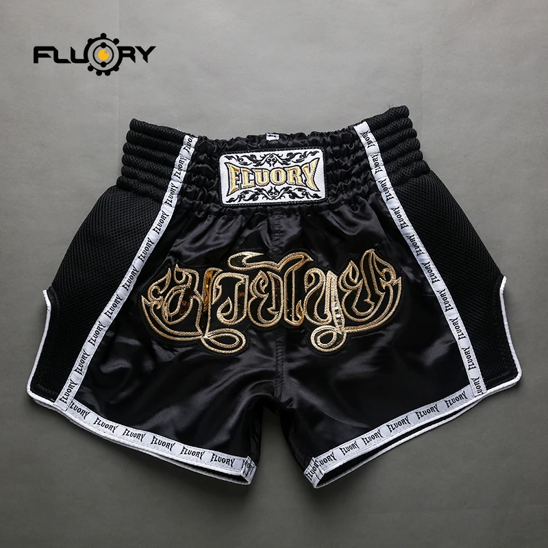Черные новые шорты muay thai для всех боксерских трусов хорошего качества|Боксерские