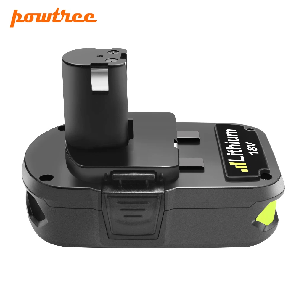 Сменный аккумулятор Powtree 2500 мАч 18 в для Ryobi P107 Беспроводной литий ионный P104 P105 P102