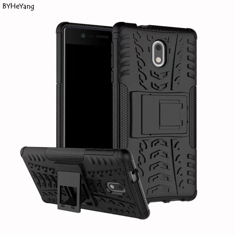 BYHeYang бронированный чехол для Nokia 3 5 0 дюйма ПК + Силиконовая задняя Противоударная