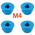 RC колеса, нейлоновая фиксирующая гайка M4, фланцевый для HPI RS4 Дрифт-моделей гоночных автомобилей
