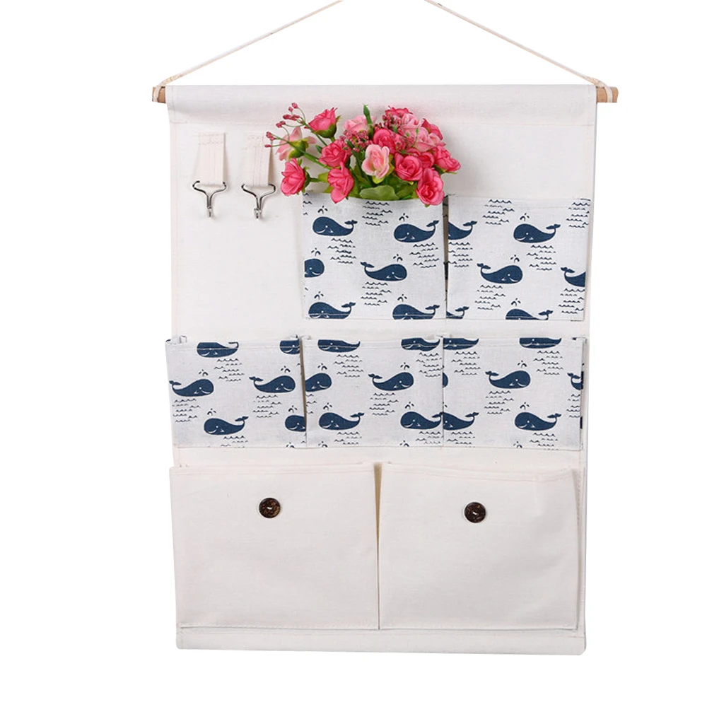 7 карманов висит Организатор Кухня Ванная комната разное сумка для хранения Шкаф