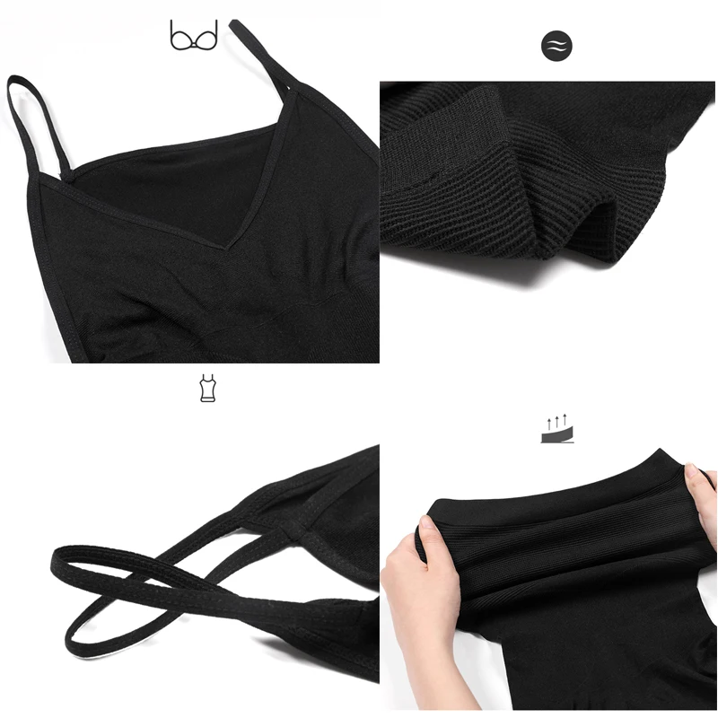 High Quality New Vest Body Shaping Slim n lift Sling Shapers Corset Top Abdomen Deep V-neck Women's Intimates | Женская одежда