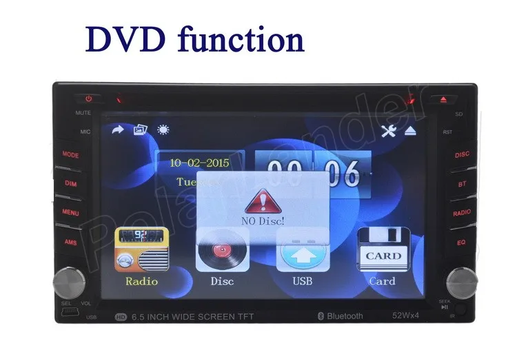 Авторадио " 2 Din стерео USB/SD/AUX Bluetooth Сенсорный экран DVD/CD плеер радио кассетный плеер дистанционное управление