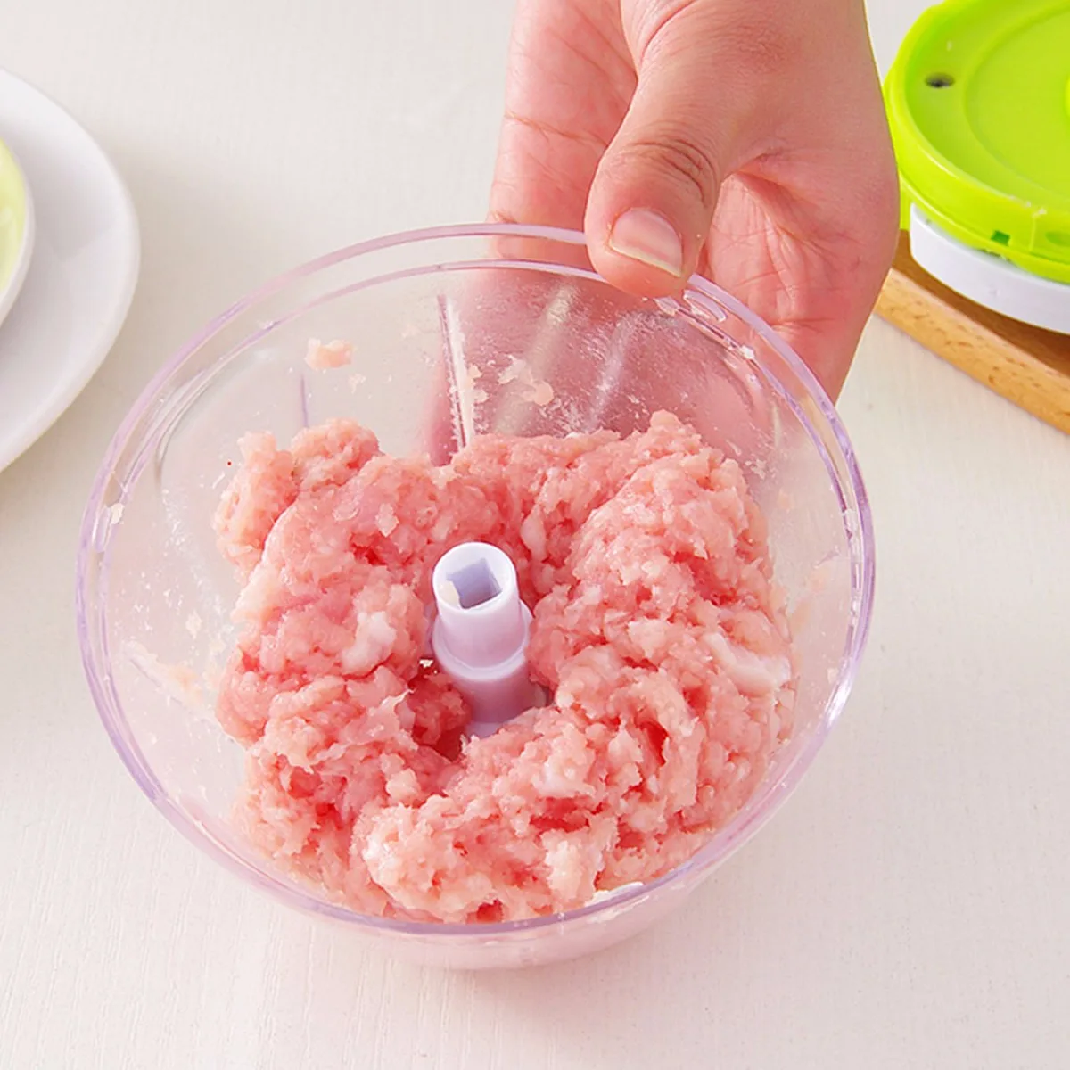 Продукты, фрукты ручной измельчитель вытягивая Мясорубка Blende дробилка пласторезка-куборезка Резак Кухня Мясо/измельчитель для овощей с шнур тянет