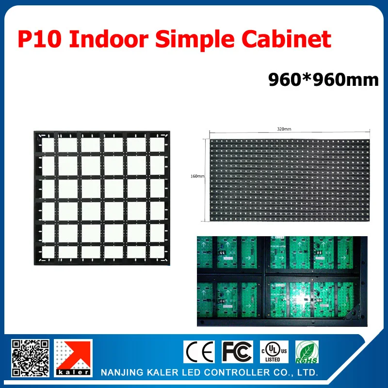 Простая и простая светодиодная витрина TEEHO CabinetP10 SMD железная с полноцветным RGB p10