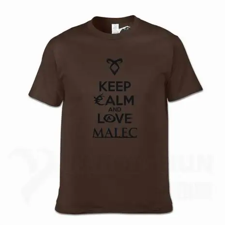 Keep Calm And Love Malec/Новинка года; футболка с охотниками в виде теней; модные летние топы 16 цветов; хлопковая хипстерская футболка с круглым воротником