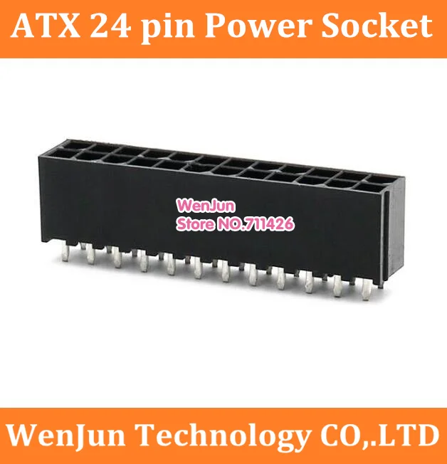 Женская материнская плата Φ 24pin розетка питания ATX 24 pin p горячая Распродажа 2*12pin|sata