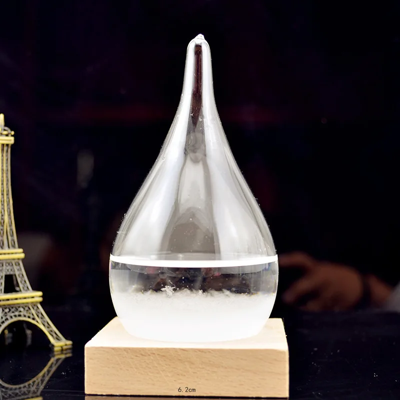 Новинка стеклянная бутылка для прогноза погоды 1 шт. 6 х12 см стильное украшение