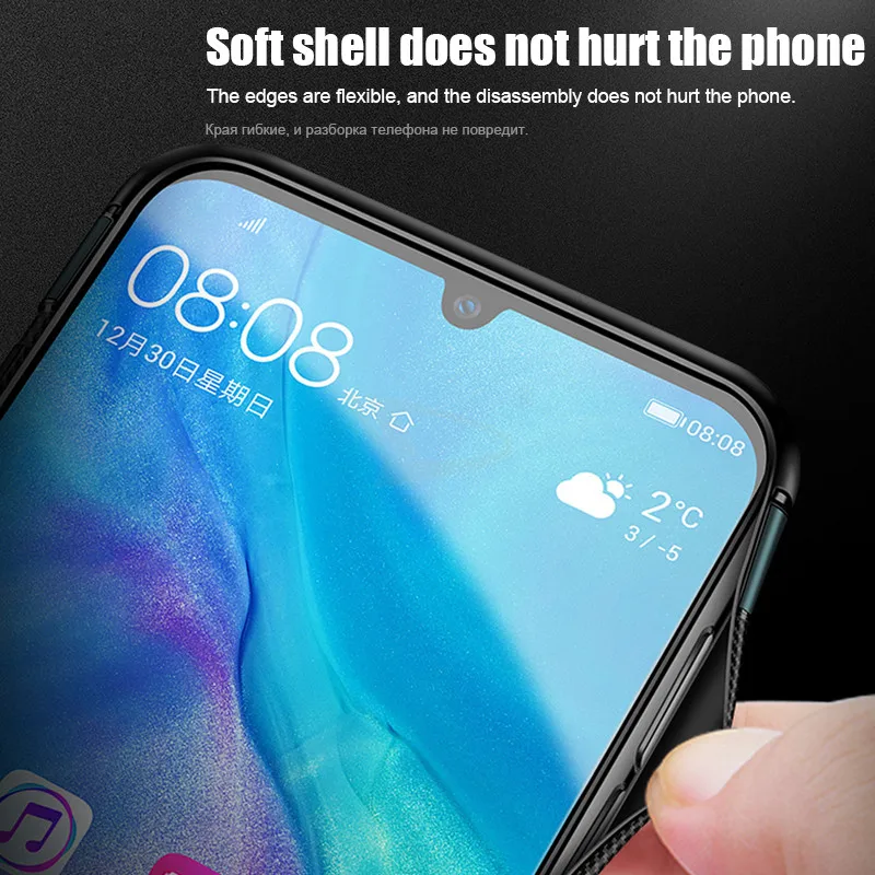 Роскошный силиконовый чехол-кольцо для huawei P20 P30 Pro mate 10 20 Lite чехол телефона Honor 8X Max