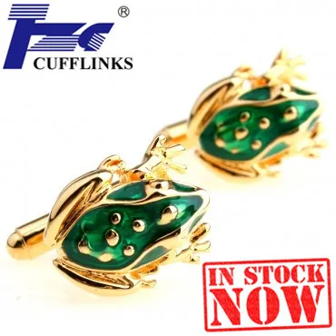 Золотая лягушка запонки 2 пары Бесплатная доставка Акция | Украшения и аксессуары