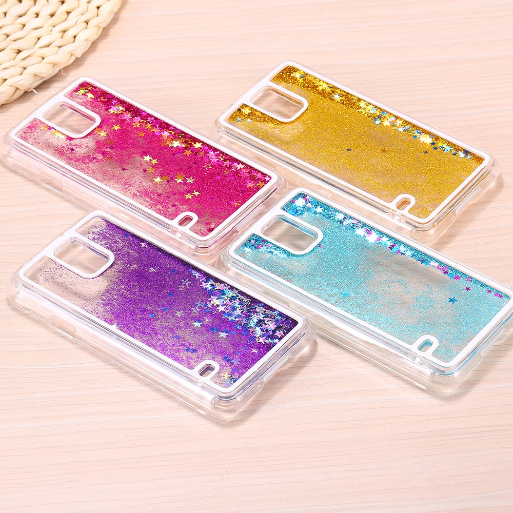 S5 S6 прозрачная жидкость Плывун Bling Блеск звезды люкс чехол для Samsung Galaxy i9600 / G9200
