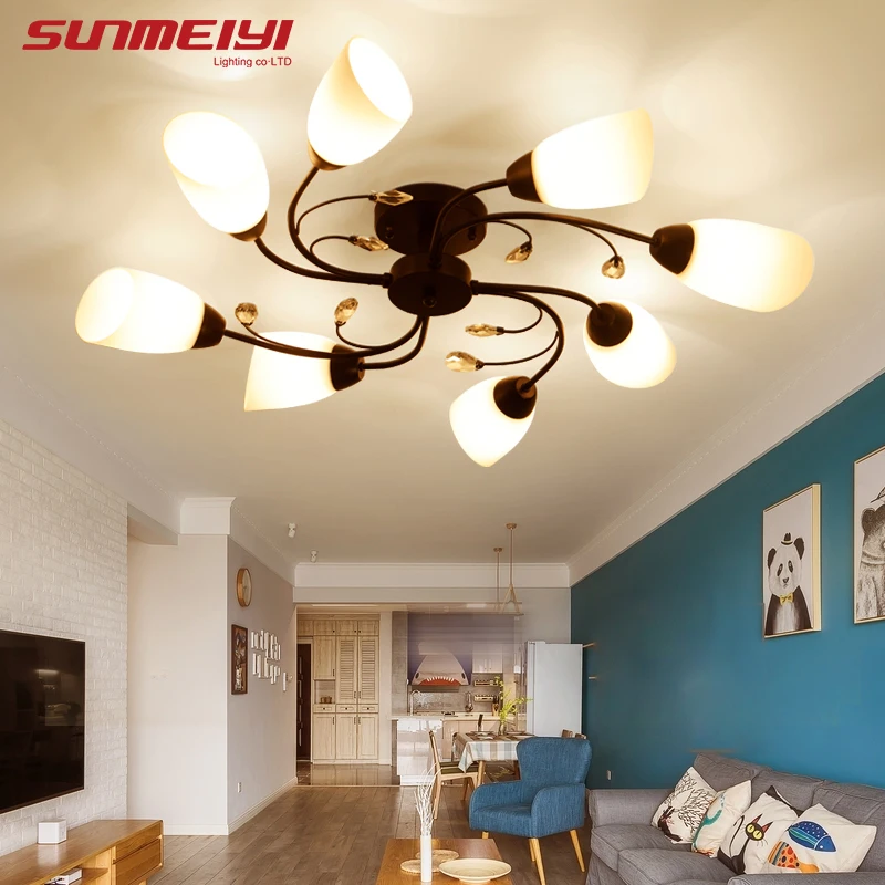Современные светодиодные потолочные лампы для дома освещение гостиной lampy sufitowe