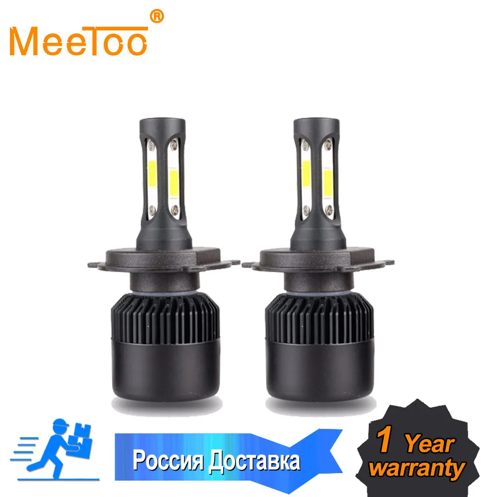 2 шт. Автомобильные светодиодные лампы H7 H4 H1 H11 HB3 9005 9006 9012 72 Вт 6500 лм к|Передние