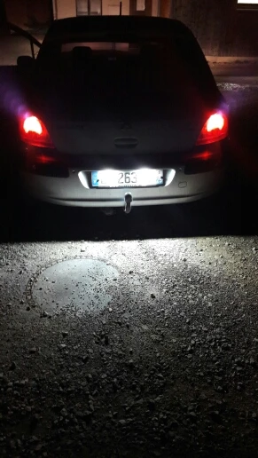 Светодиодный светильник для номерного знака автомобиля 18SMD 2 шт. прямая замена