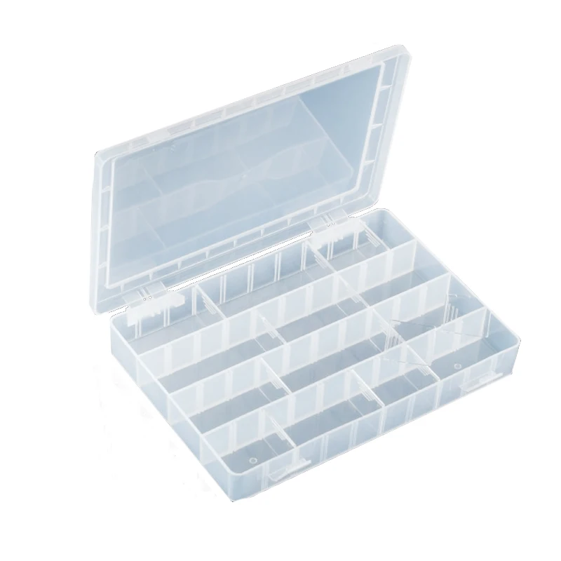 203-132H Multi-purpose Case Plastic Box Shockproof Component Storage PP Material With 40 Squares 252x182x40.5mm | Инструменты