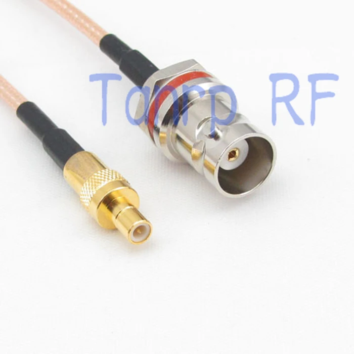 8in mini BNC мама с гайкой перегородка к SMB папа RF адаптер Коннектор 20 см отрезок
