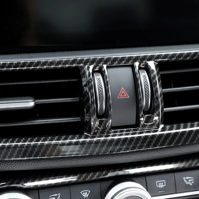 Углеродное волокно для Alfa Romeo Giulia 2017 2018 2019 2020 ABS интерьерная центральная консоль