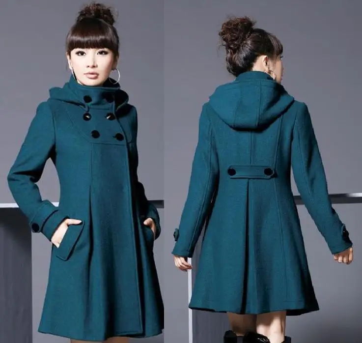 2016 during the spring and autumn winter dress coat long big yards of women's cloth cultivate one's morality | Женская одежда