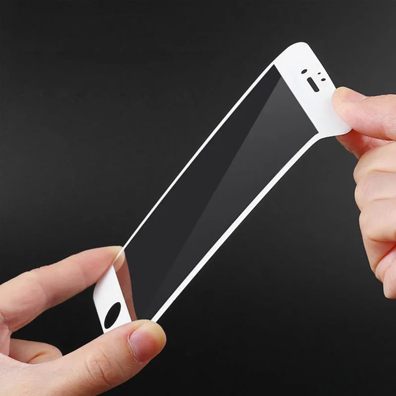 3D углеродное волокно 9H полное покрытие цветное закаленное стекло для iPhone 6 6s 7 Plus