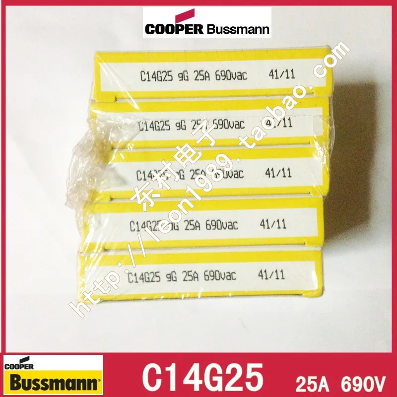 

US Bussmann Предохранитель C14G20 20A C14G25 25A 690V 14 \ u0026 раз; 51 мм