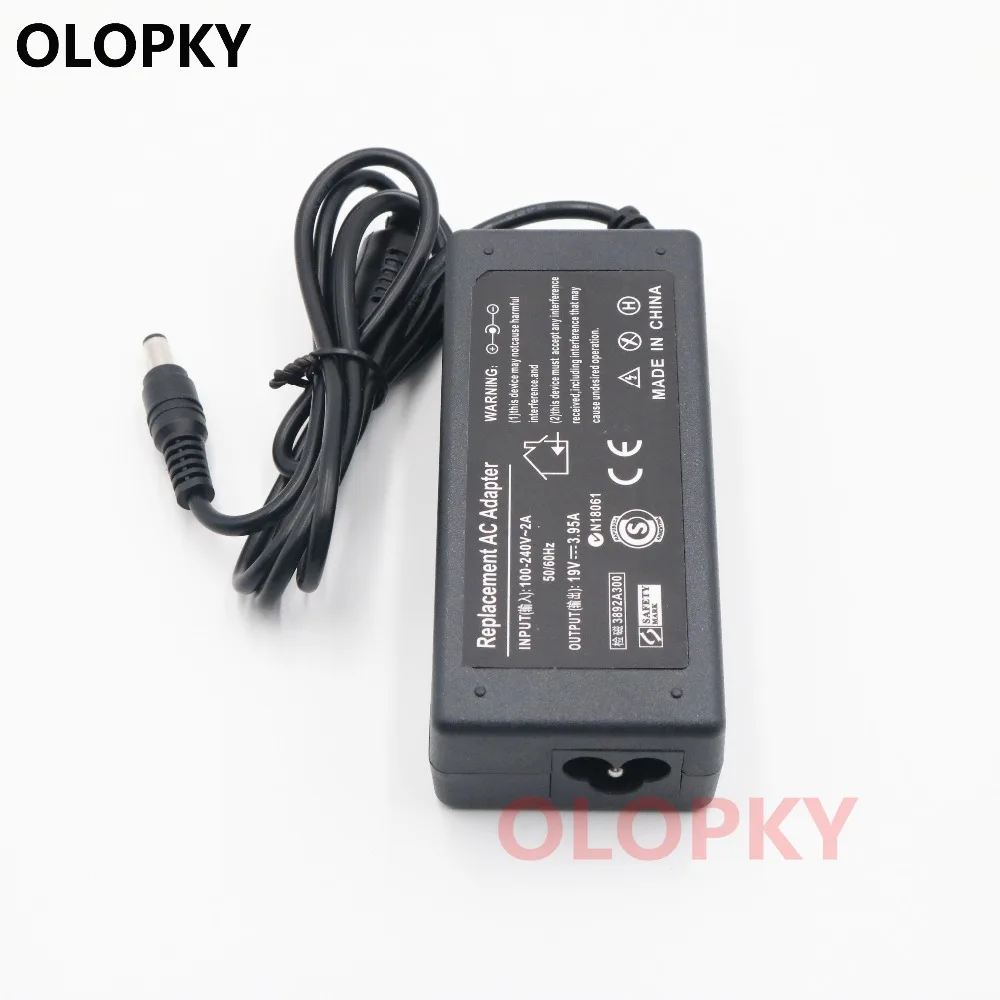 Зарядное устройство 19V 3.95A 75W для адаптера Toshiba AC ADP-75SB BB ADP-75SB AB PA-1750-04TI PA3715U-1ACA PA-1750-01 PA-1750-04TC серии
