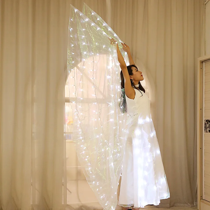 Светящиеся Крылья бабочки для танцев светящаяся накидка взрослых шали