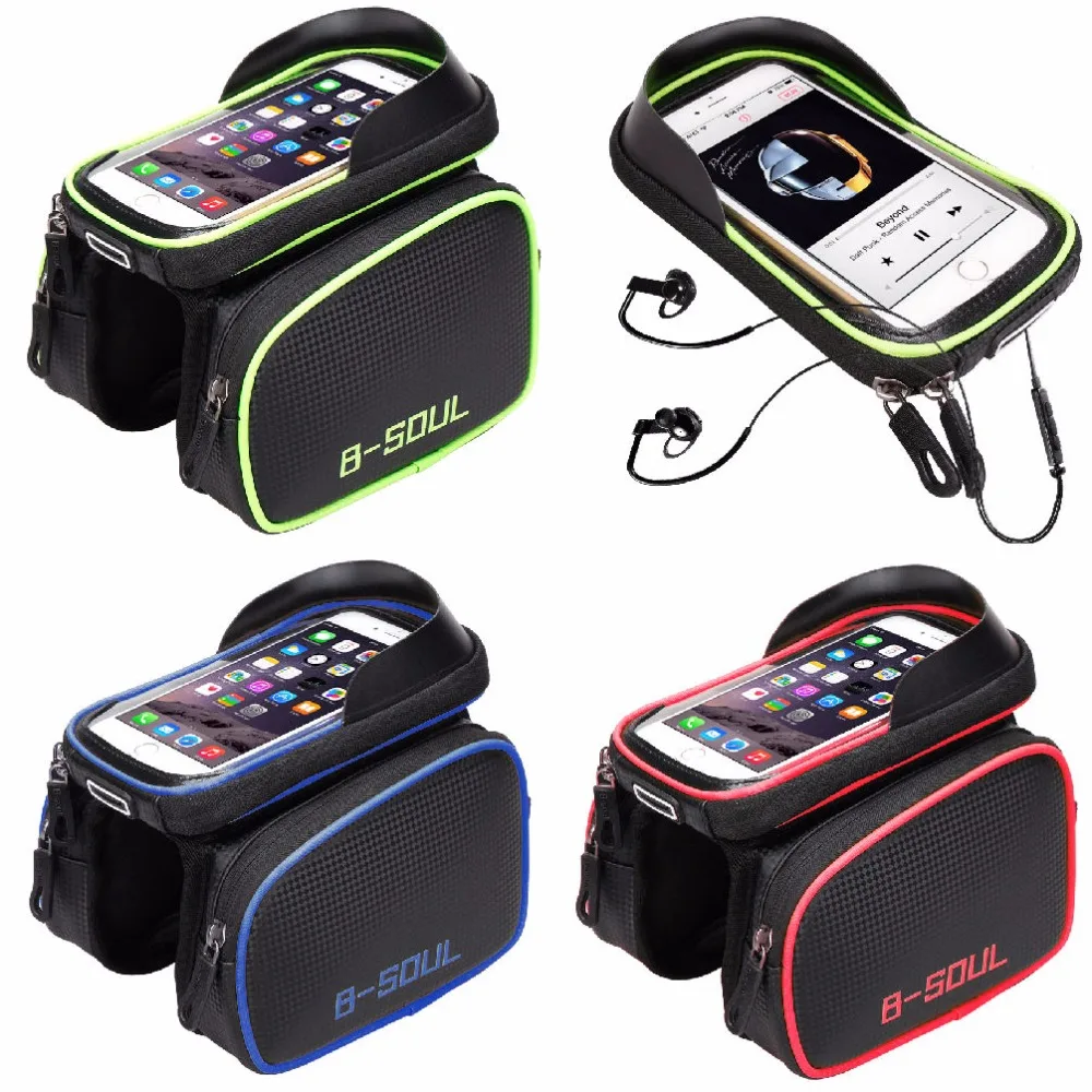 Новый 6 2-дюймовый водонепроницаемый Сенсорный Экран велосипедная сумка передняя