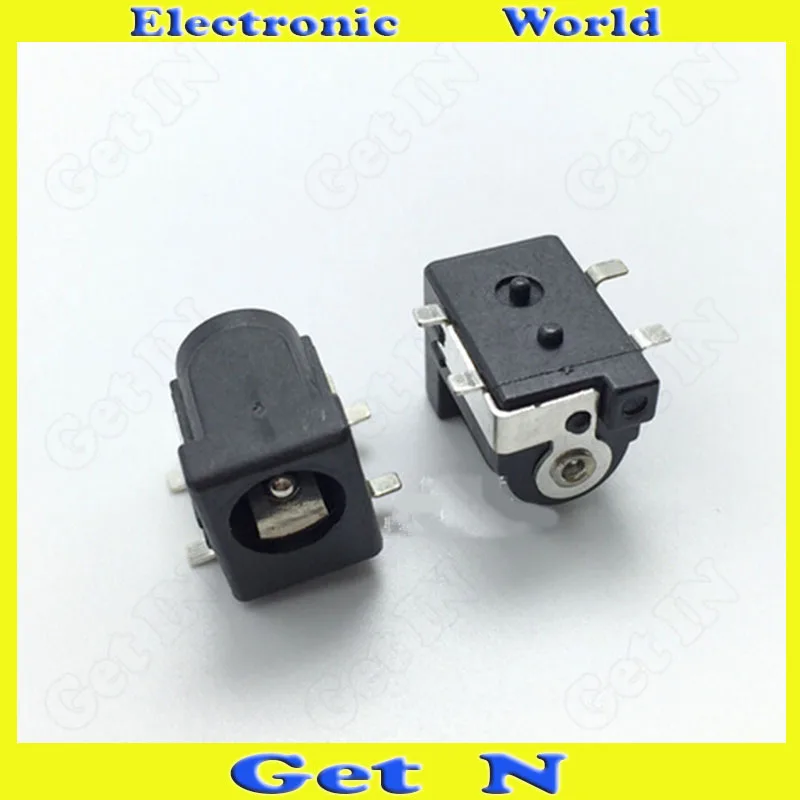 

100pcs DC-050 2.5mm SMD 4-Pin DC Power Jack Socket with Locating Pegs High-Temperature-Resistant DC Receptacle