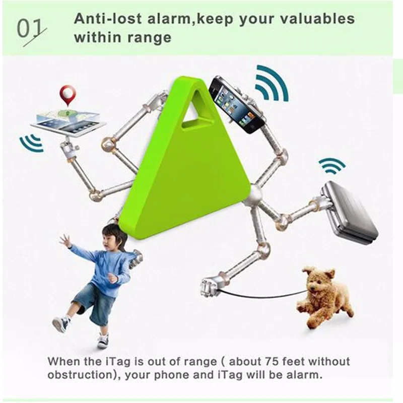 Бесплатная доставка Smart Key Bluetooth 4.0 анти потерянный ребенок сигнал тревоги чтобы