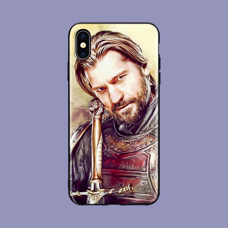 Jaime Lannister Game of Throne GOT мягкое Силиконовое стекло для iPhone X XS XR Max 5 5S 8 8plus 7 7plus 6s Plus чехол