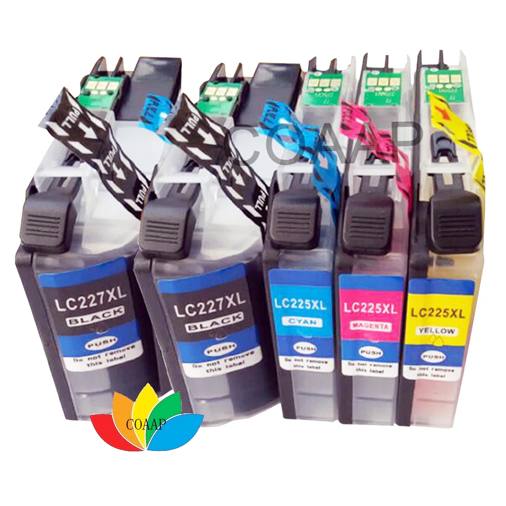 5x совместимые с LC227 LC225 чернильные картриджи для Brother DCP-J4120DW MFC-J4420DW LC 227XL 225XL чипом |