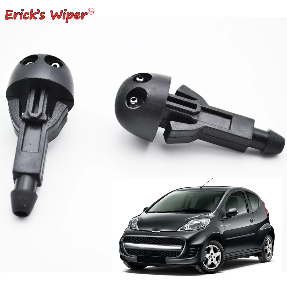 Форсунка омывателя лобового стекла Erick's 2 шт. для Peugeot 107 2005 и