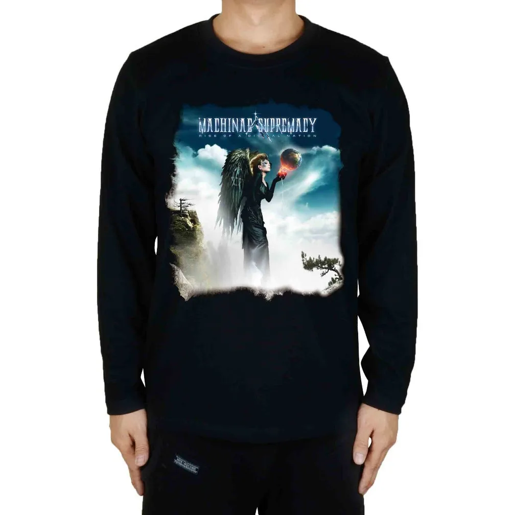 

3 styles Summer Style machinae supremacy Rock band men women shirt punk heavy metal Gothic fitness birdman black wing