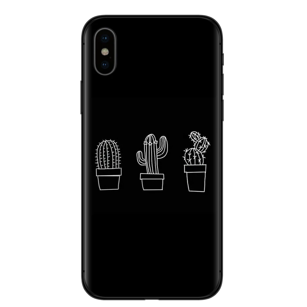 Чехол для телефона с бабочками iPhone 6 6s 7 8 Plus X 5 чехол изображением кактуса милого