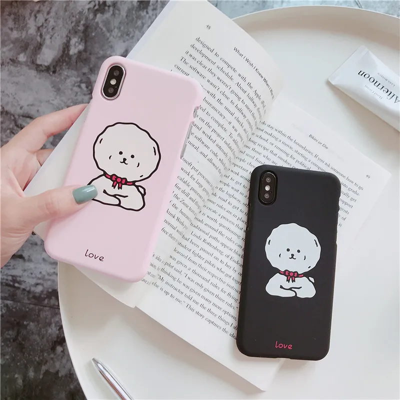 Прекрасный шпиц корейский стиль телефон чехол для iPhone 6 Puls S 7 8 X Чехлы