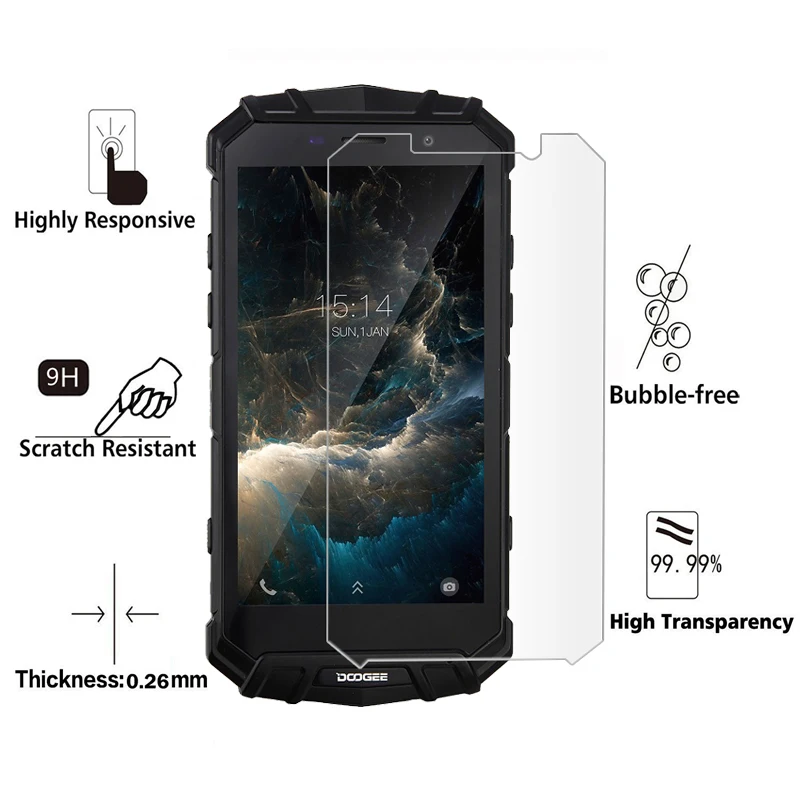 GonoRack For DOOGEE S60 9H Premium Tempered Glass Doogee 5.2 inch Screen Protector Toughened Ultra-thin Protective Film | Мобильные