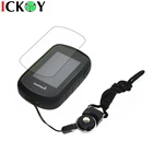 Защитный черный чехол + Черный Съемный кольцевой шейный ремешок + Защита экрана для пеших прогулок ручной GPS Garmin eTrex Touch 25 35 35T