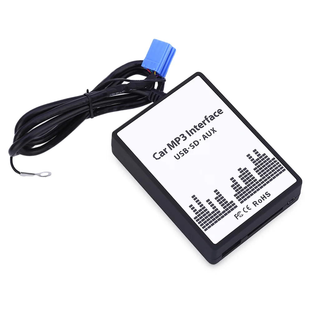 Автомобильный MP3 интерфейс 12 в пост. Тока USB SD кабель для передачи данных AUX