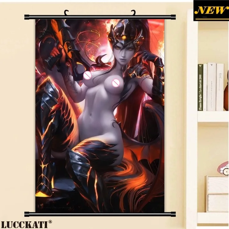 40X60 см D. Va Mercy Widowmaker Tracer соски без бюстгальтера голый лоли cameltoe мультфильм аниме Настенная картина прокрутка холст живопись плакат