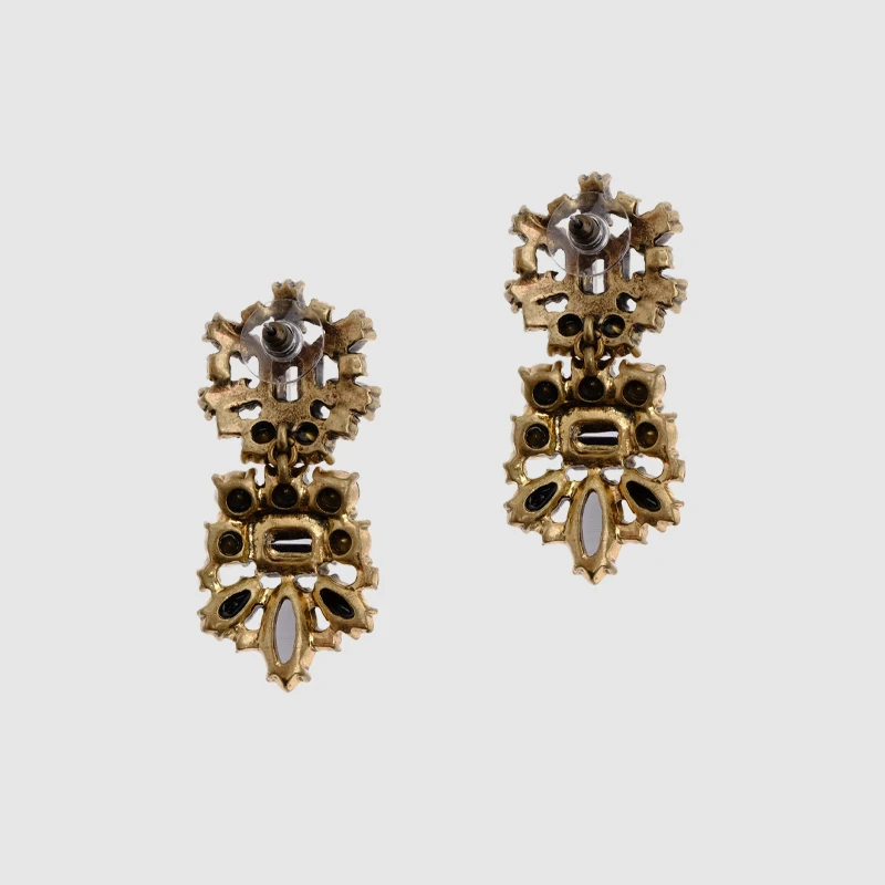 M28 Amorita Изысканная черная серьги подвески|all earrings|brand design earringsbrand name earrings |