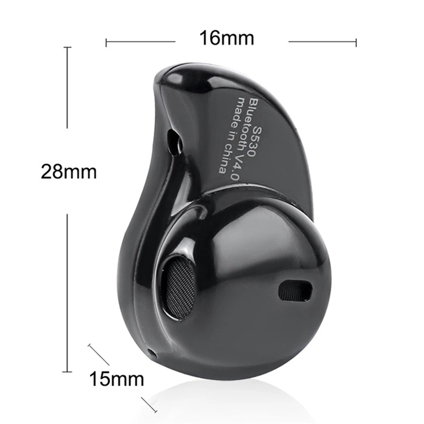 S530II мини беспроводные Bluetooth наушники в ухо спортивные с микрофоном гарнитура для