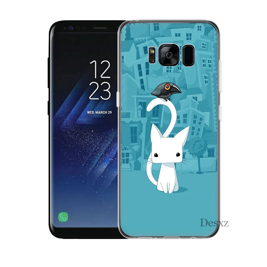 Чехол из ТПУ для Samsung A7 A9 A10 A20 A30 A40 A50 A60 A70 A5 A6 A8 Plus J3 J5 J6 J7 Otters с держателем рук Мопса |