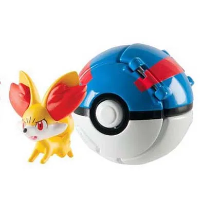 no box TAKARA TOMY Покемон мультфильм Pika Chespin Fennekin Froakie фигурки с мячом фигура аниме коллекции детские игрушки подарки - Цвет: no box