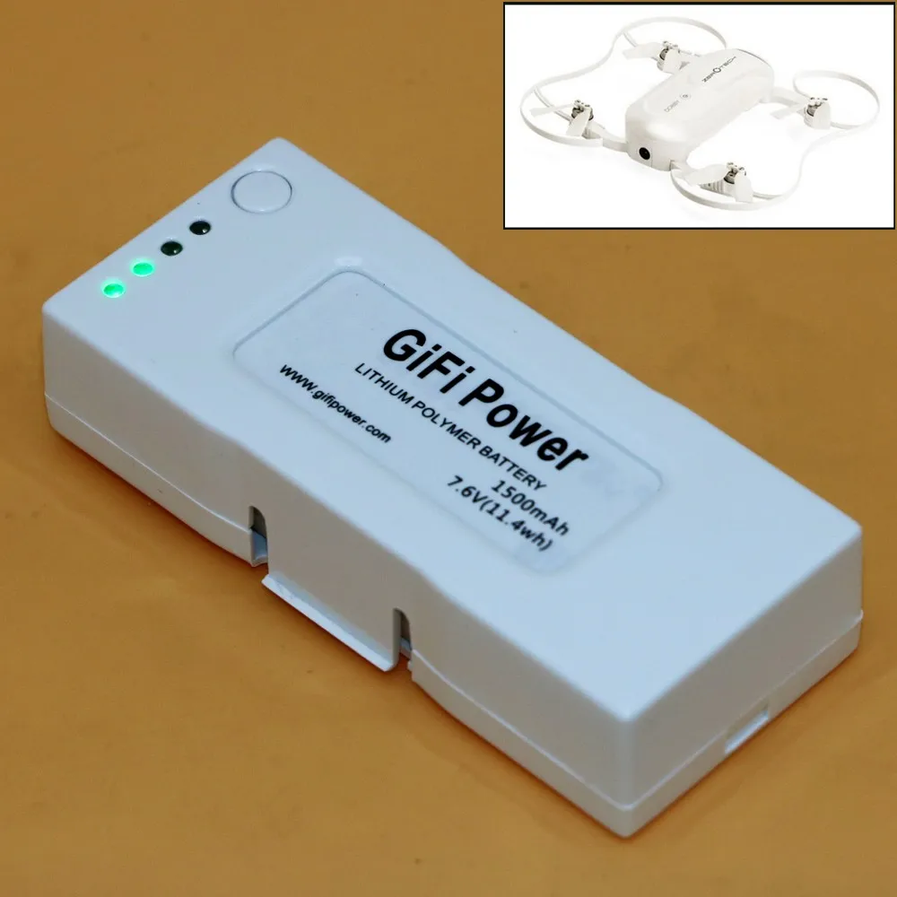 1 шт RC Lipo батарея 7 6 V 1500mah LiPo обновленная для ZEROTECH Dobby Drone|Детали и аксессуары| |