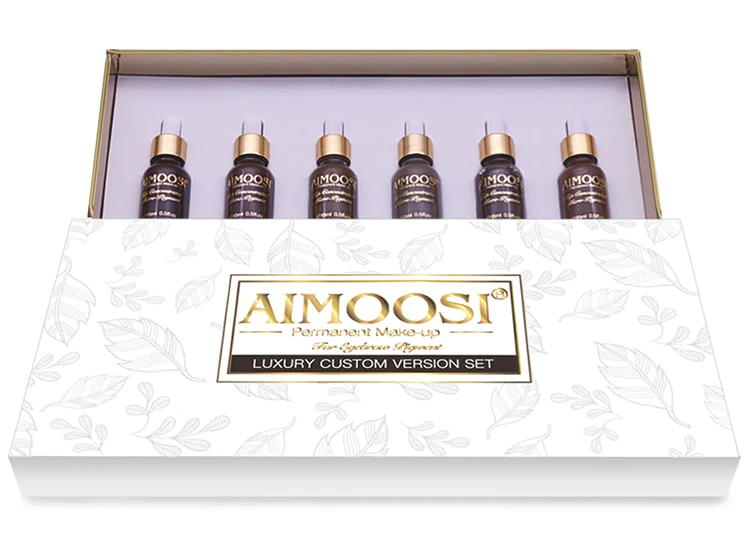 AIMOOSI Топ концентрированный микро-пигмент для бровей для перманентного макияжа татуировки бровей микроблейдинг пигмент комбинация чернил для татуировки