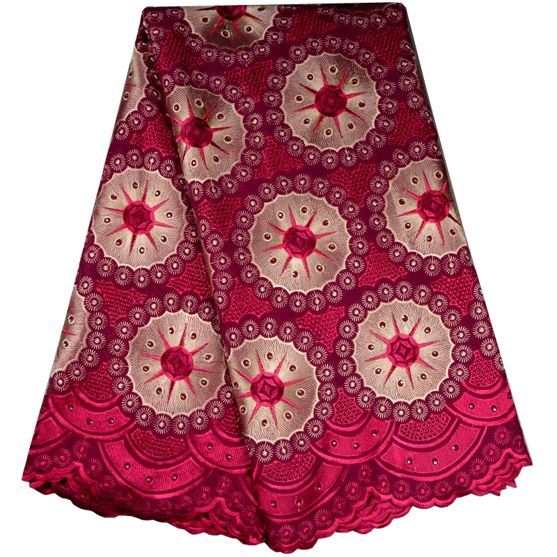 Желтая хлопковая швейцарская кружевная ткань с ушками и камнями мягкая вышитая