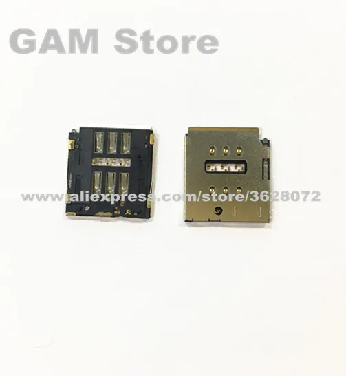Для iPhone 4 4S 5 5S 5C 6 6G 6Plus 7 7Plus 8 8Plus X XS слот для sim-карты ридер гнездо Micro SIM держатель запасной отсек
